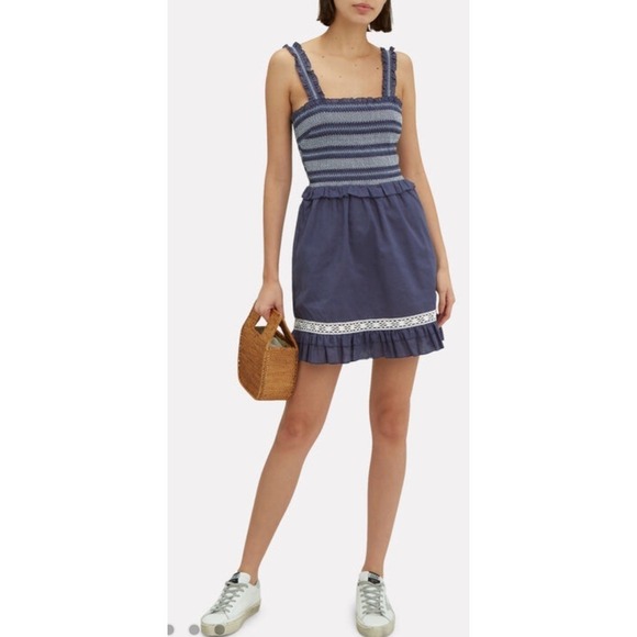 KISUII
Lexia Smocked Voile Mini Dress L - Picture 2 of 12